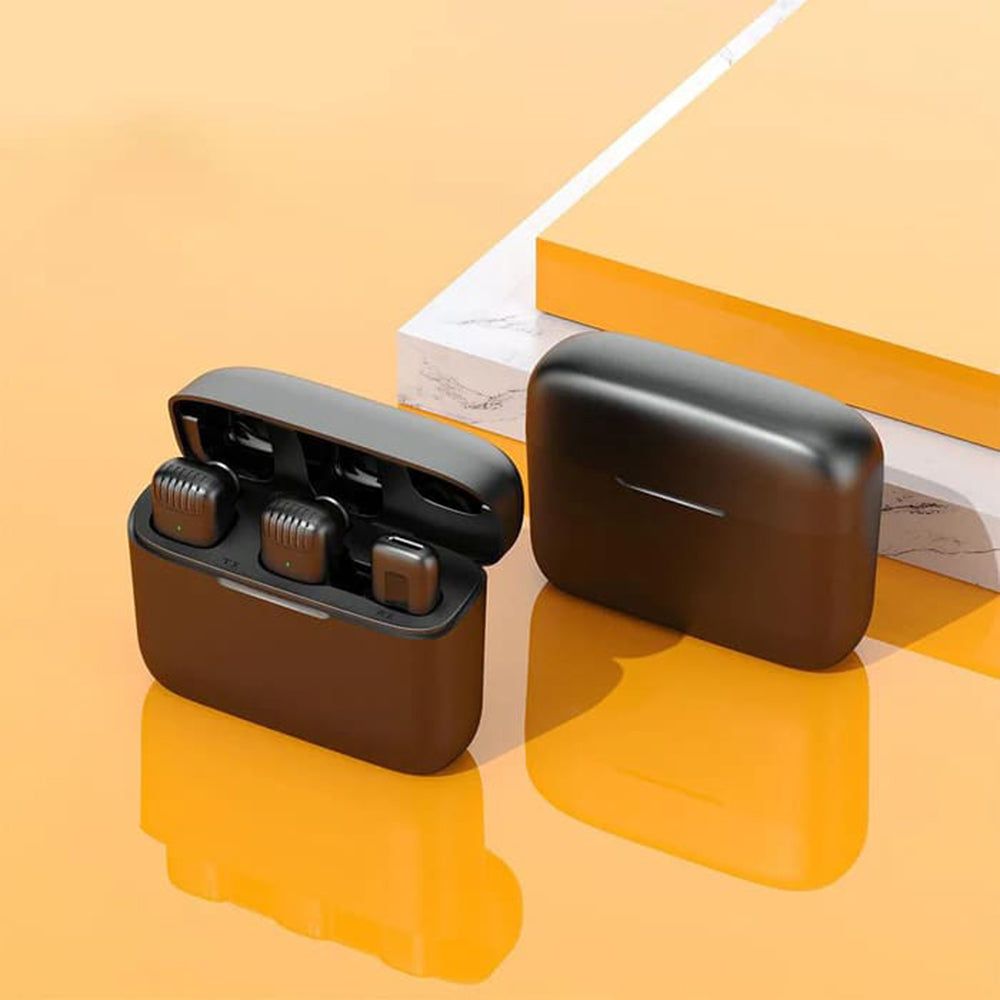 Lavaliera Techsuit LW4, USB-C, Sada 2 kusy, Černá