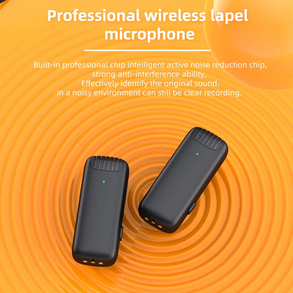 Lavaliera Techsuit LW4, USB-C, Sada 2 kusy, Černá