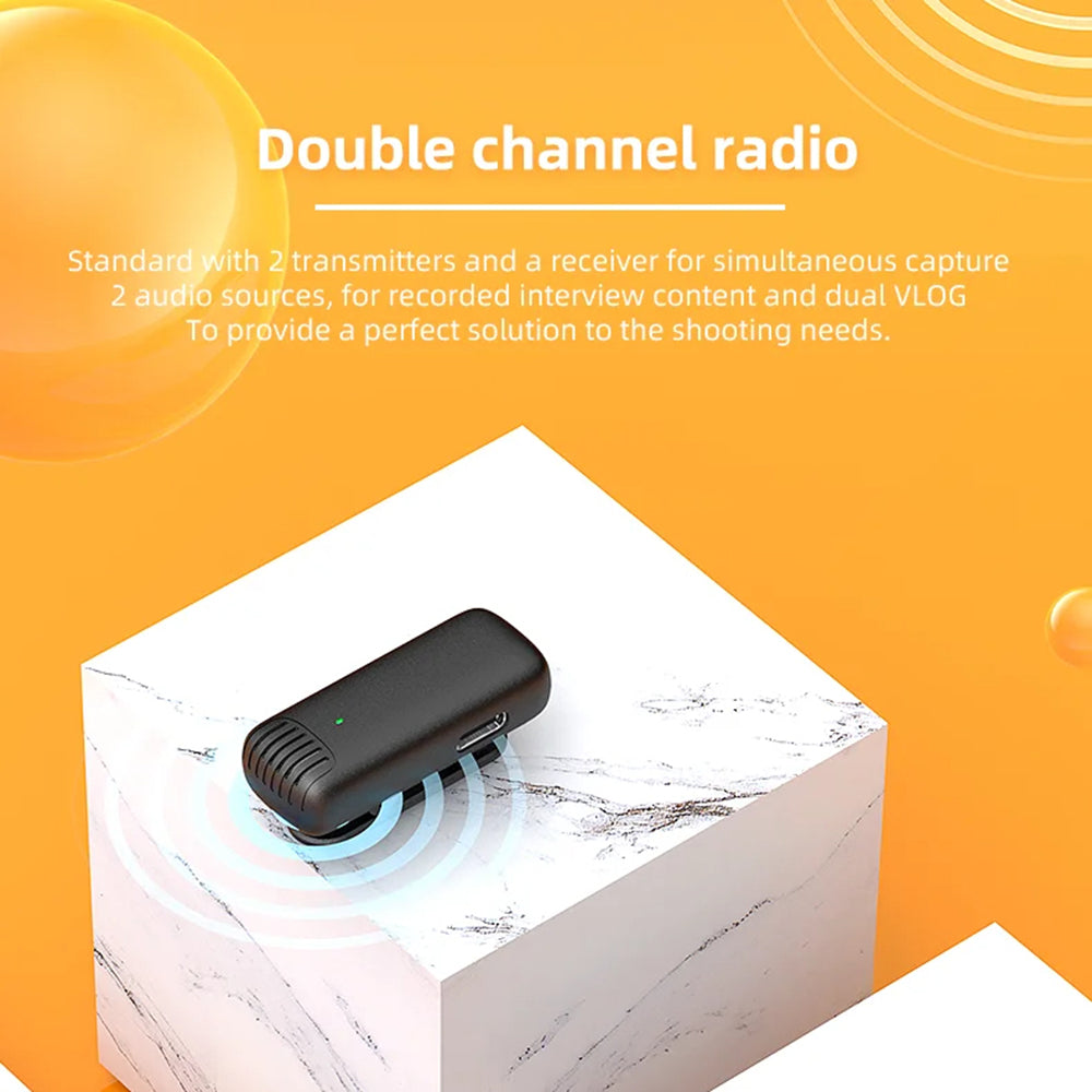 Lavaliera Techsuit LW4, USB-C, Sada 2 kusy, Černá