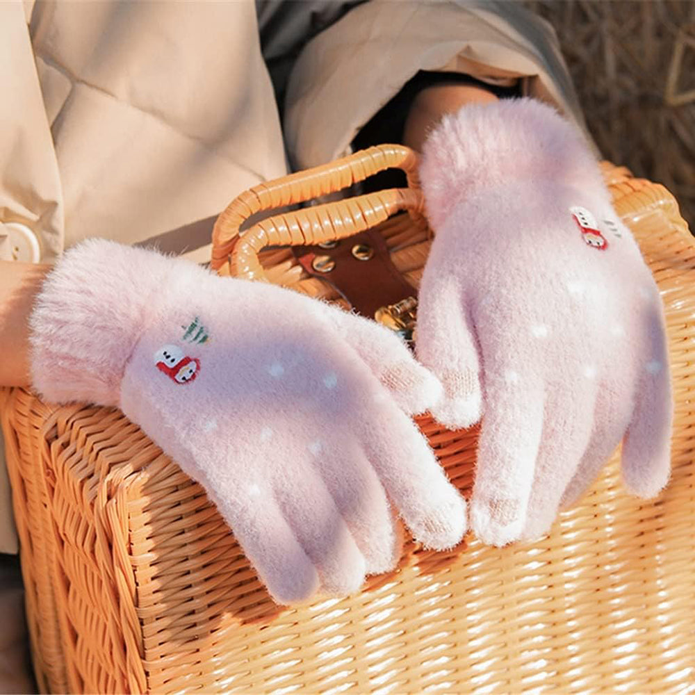 Dámské zimní dotykové rukavice Techsuit ST0011, velikost 17 cm, béžové