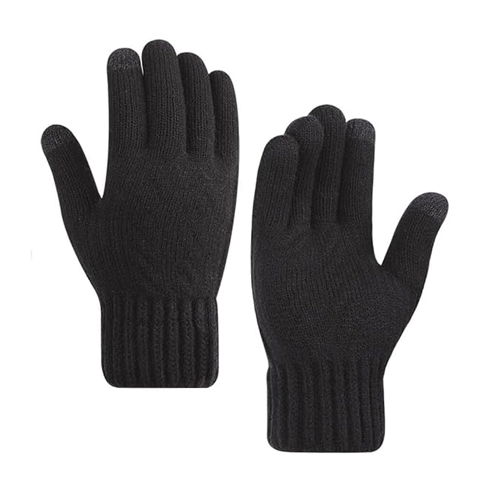 Dámské zimní dotykové rukavice Techsuit ST0015, velikost 17 cm, černé