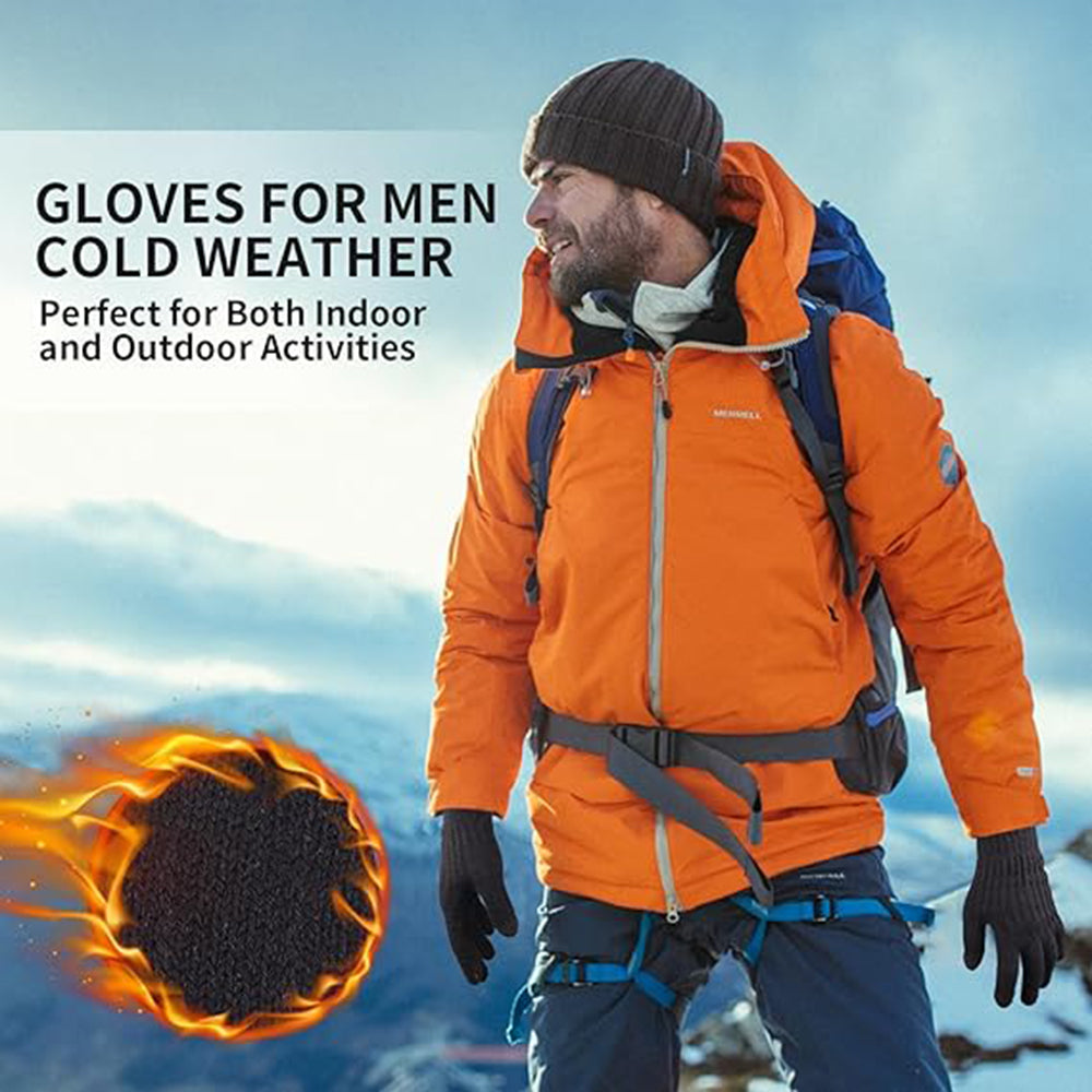 Dámské zimní dotykové rukavice Techsuit ST0015, velikost 17 cm, černé