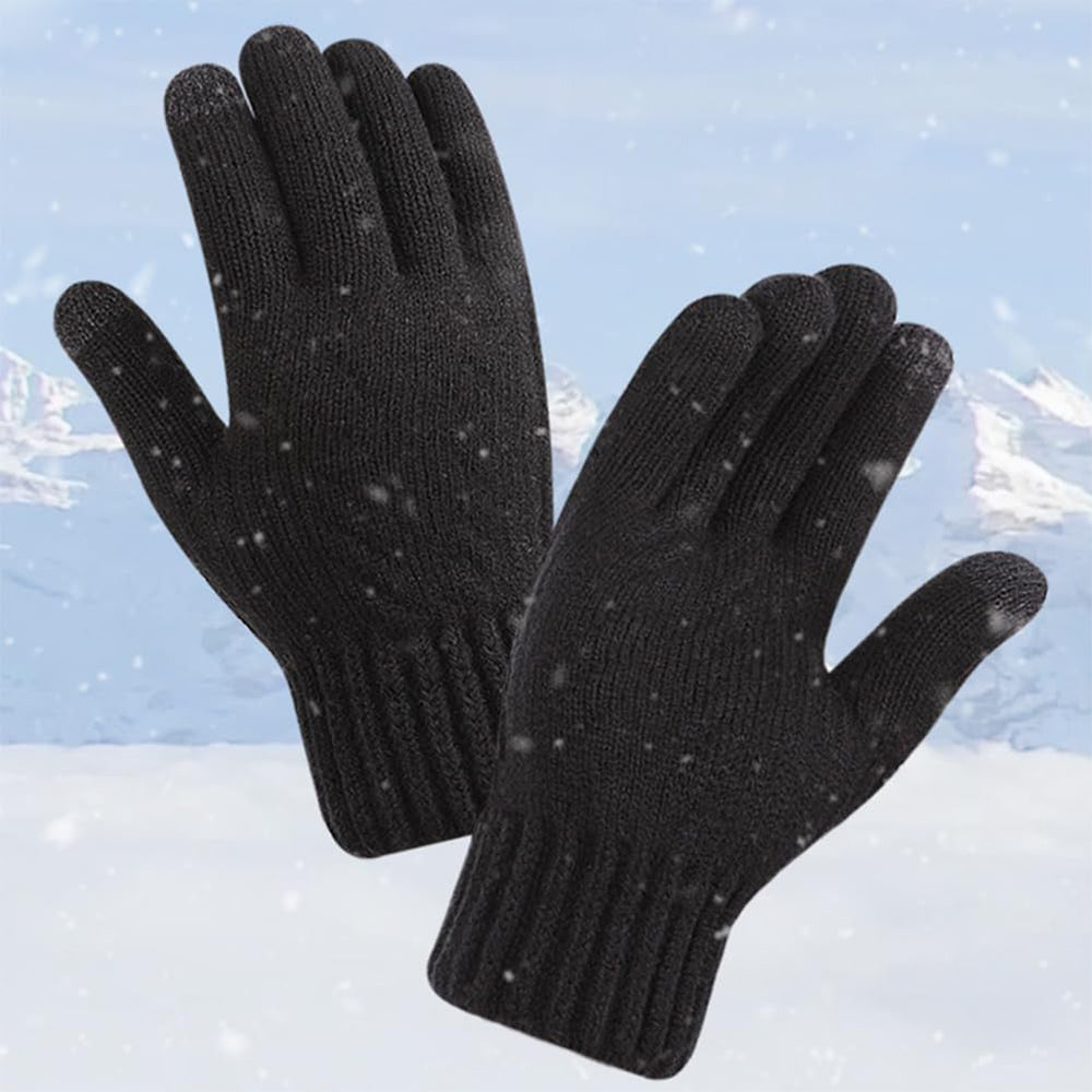 Dámské zimní dotykové rukavice Techsuit ST0015, velikost 17 cm, černé