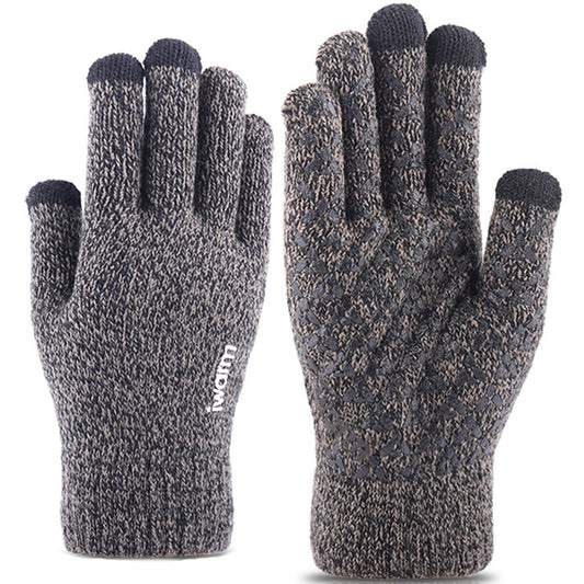 Dotykové zimní rukavice Iwarm ST0005, velikost 21 cm, šedé