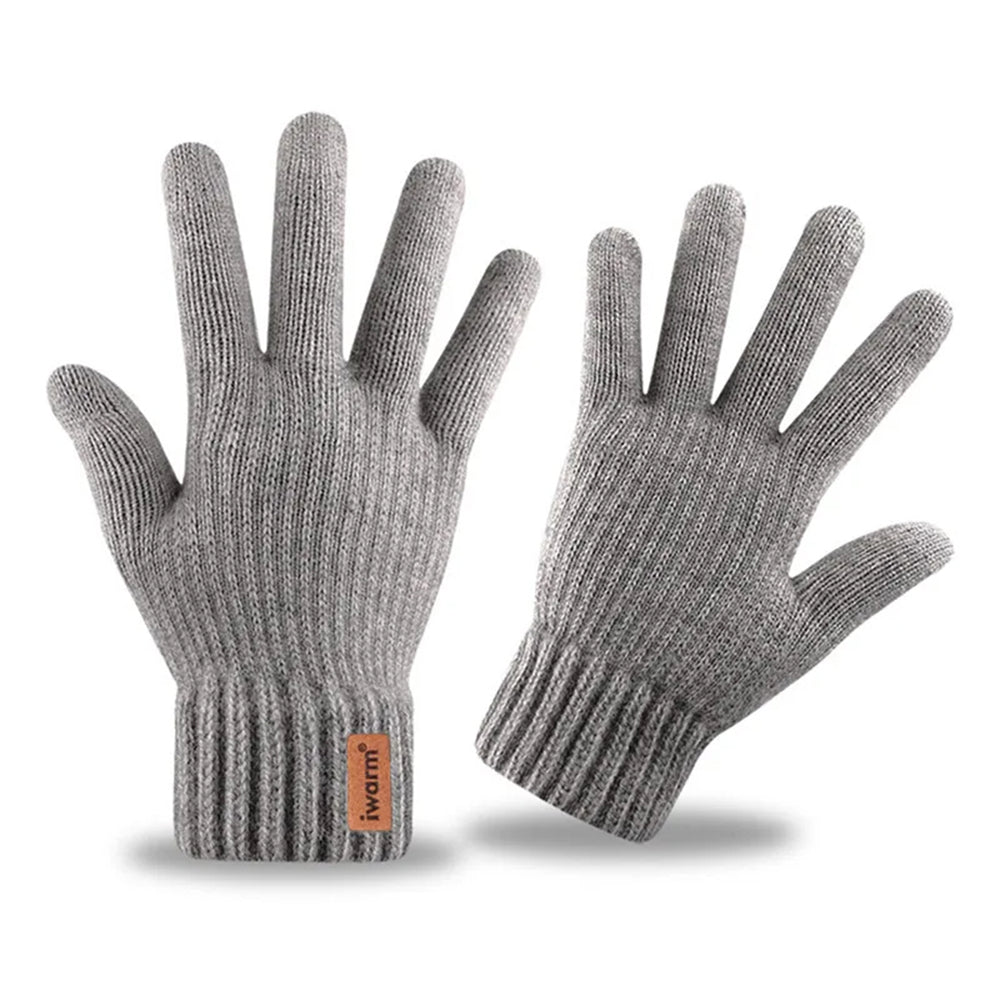 Dotykové zimní rukavice Iwarm ST0016, velikost 22 cm, šedé