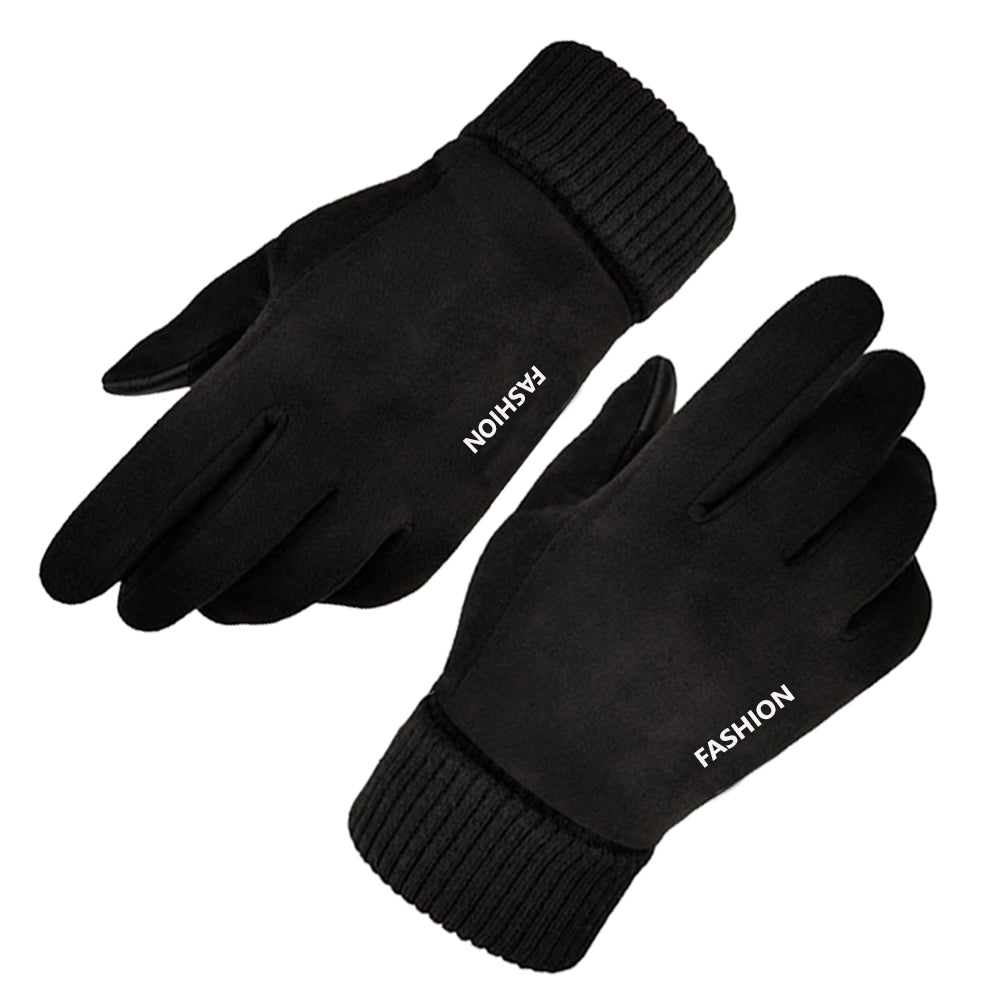 Unisex zimní dotykové rukavice Techsuit ST0010, univerzální velikost, černé