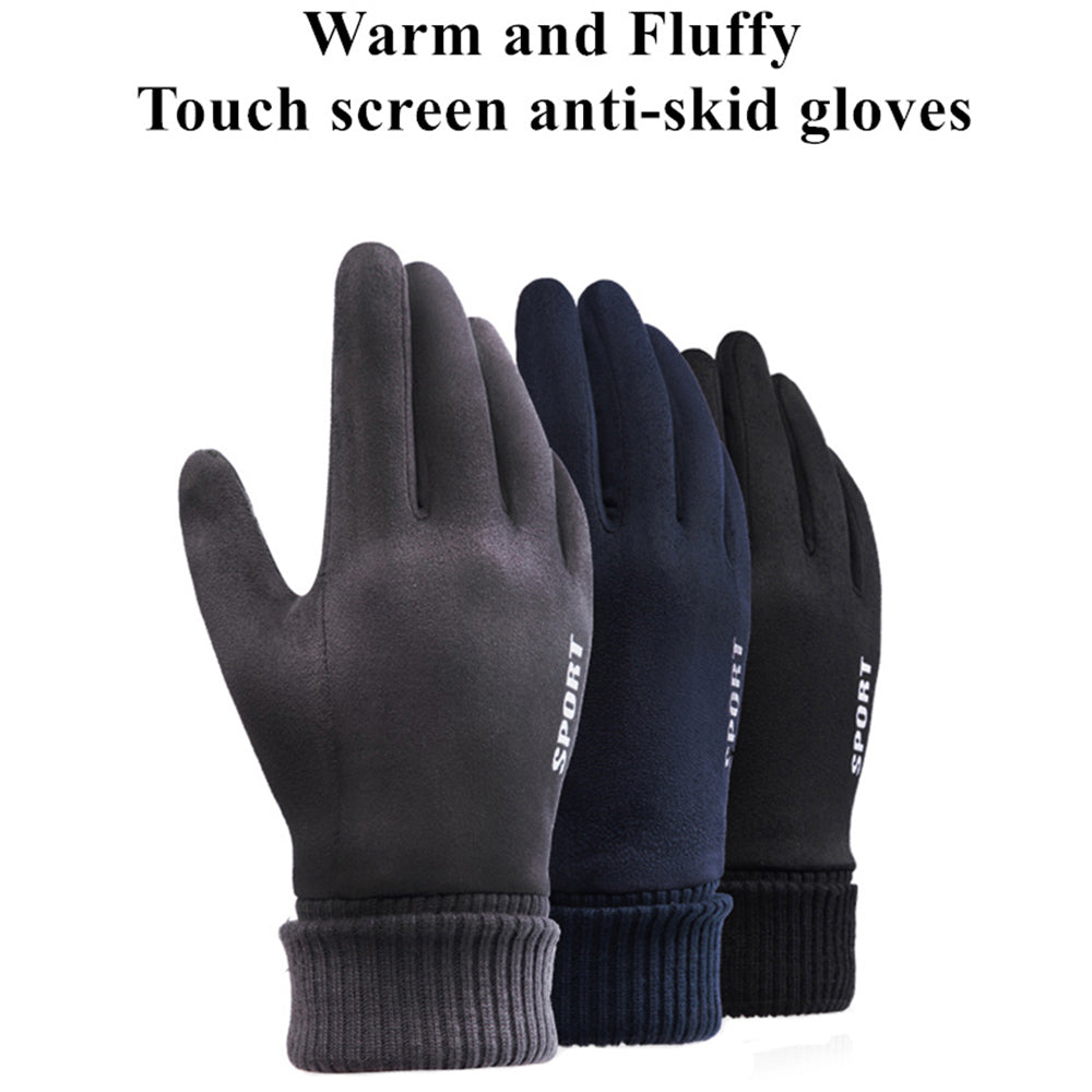 Unisex zimní dotykové rukavice Techsuit ST0010, univerzální velikost, černé