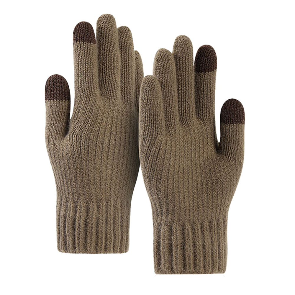 Unisex zimní dotykové rukavice Techsuit ST0012, velikost 22 cm, hnědé