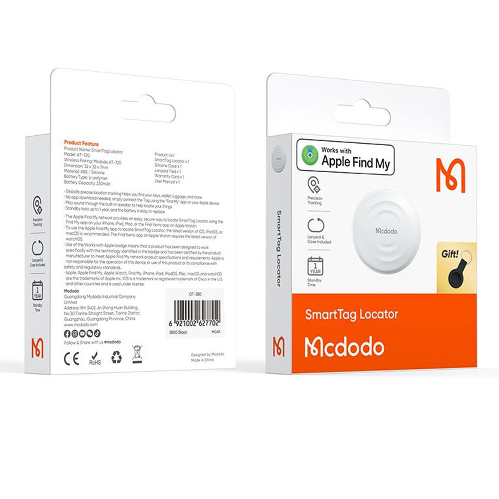 McDodo SmartTag AT-7200 pro iOS Series, Bílá