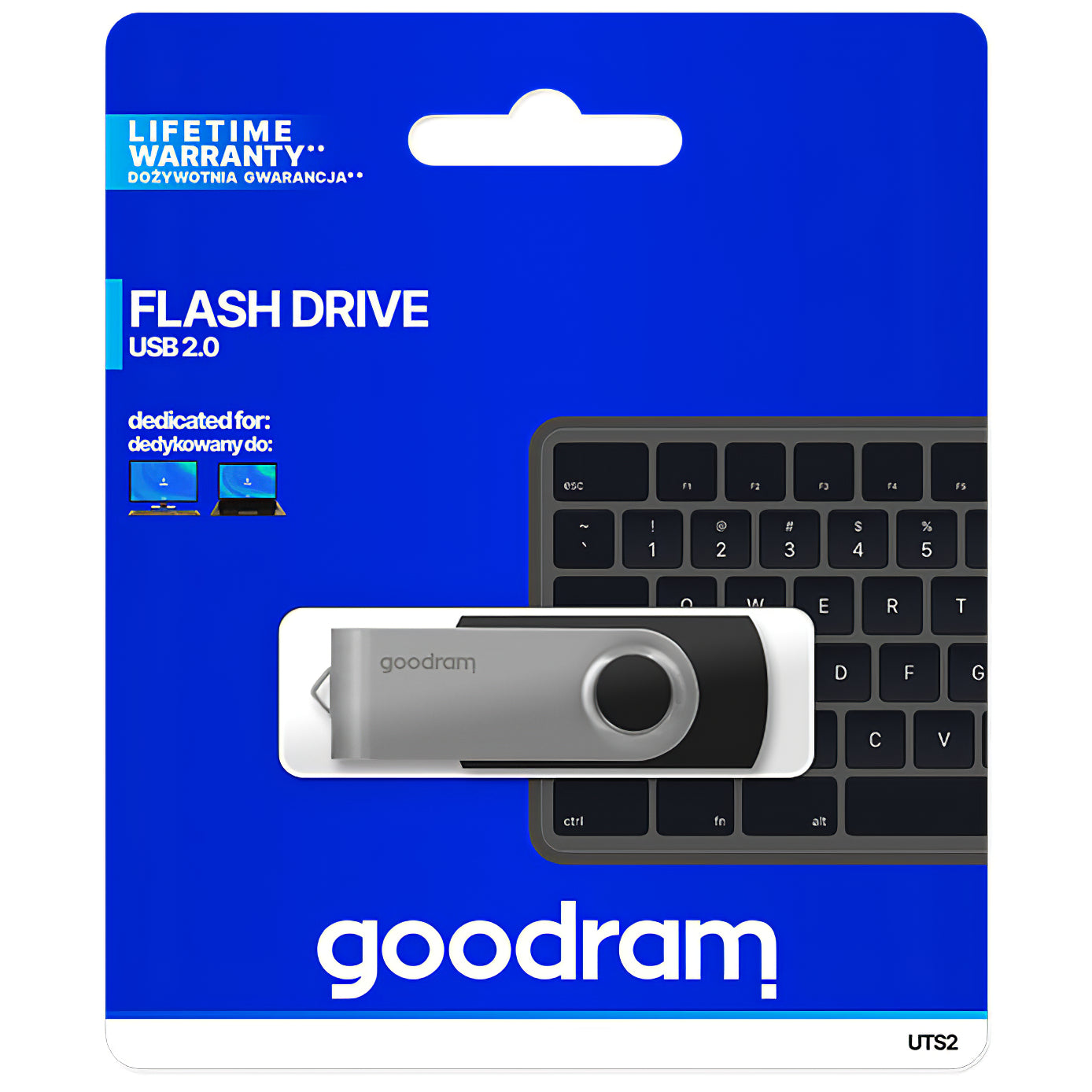 Externí paměť USB-A GoodRam UTS2, 64Gb UTS2-0640K0R11