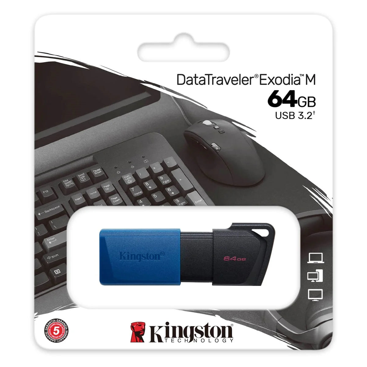Externí paměť USB-A 3.2 Kingston DT Exodia M, 64Gb DTXM/64GB