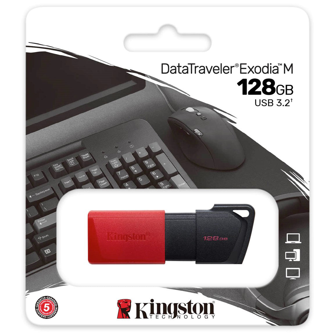 Externí paměť USB-A 3.2 Kingston DT Exodia M, 128Gb DTXM/128GB