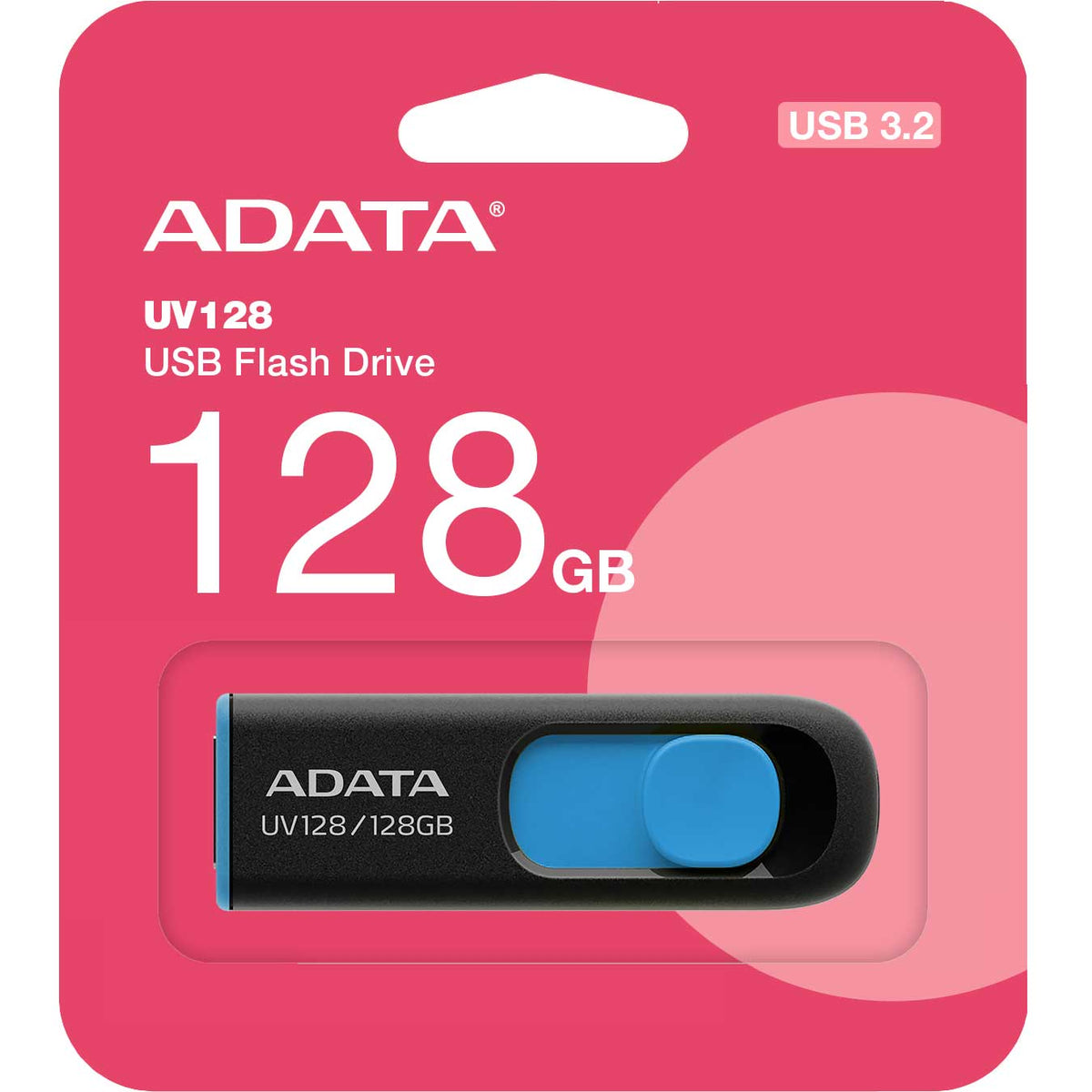 Externí paměť USB-A 3.2 Adata UV128, 128Gb AUV128-128G-RBE