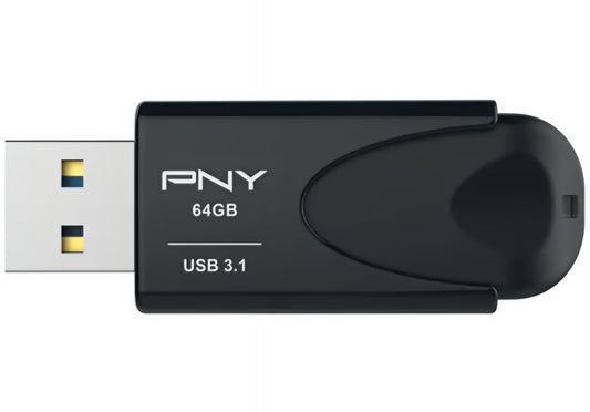 Externí paměť USB-A 3.1 PNY Attache 4, 64Gb FD64GATT431KK-EF