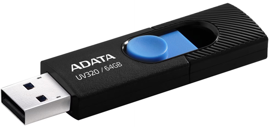 Externí paměť USB-A 3.2 Adata UV320, 64Gb AUV320-64G-RBKBL