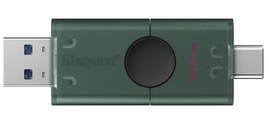 Externí paměť USB-A 3.2 / USB-C Kingston Duo, 128Gb DTDEG2/128GB