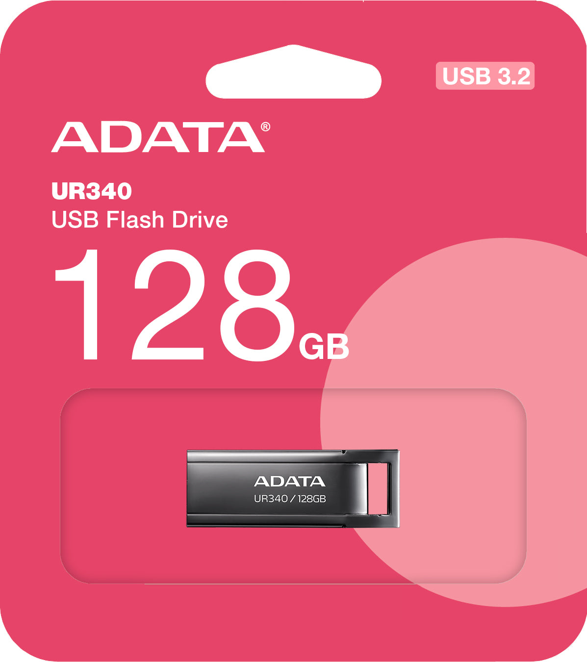 Externí paměť USB-A 3.2 Adata UR340, 128Gb AROY-UR340-128GBK