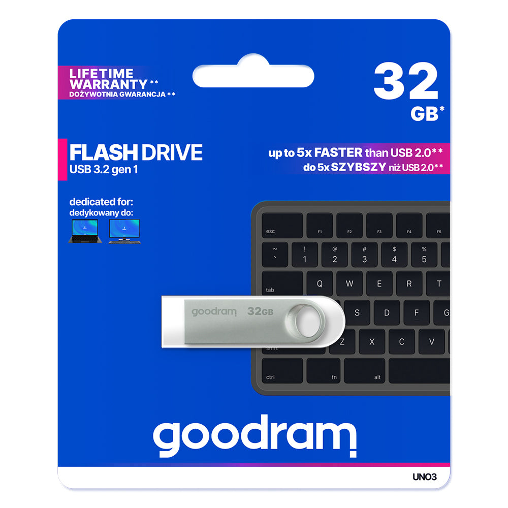 Externí paměť USB-A 3.2 GoodRam UNO3, 32Gb