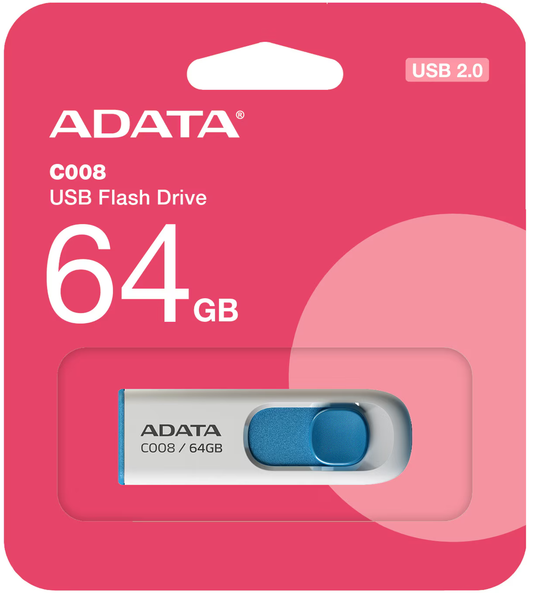 Externí paměť USB-A Adata C008, 64Gb AC008-64G-RWE