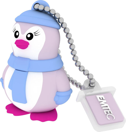 Externí paměť USB-A Emtec M336 Miss Penguin, 16Gb ECMMD16GM336
