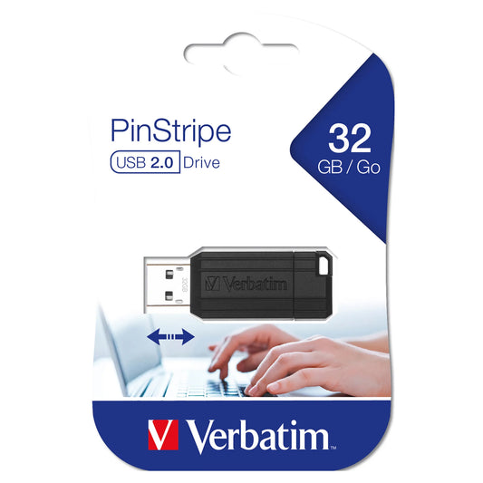 Externí paměť USB-A Verbatim PenDrive Pinstripe, 32Gb