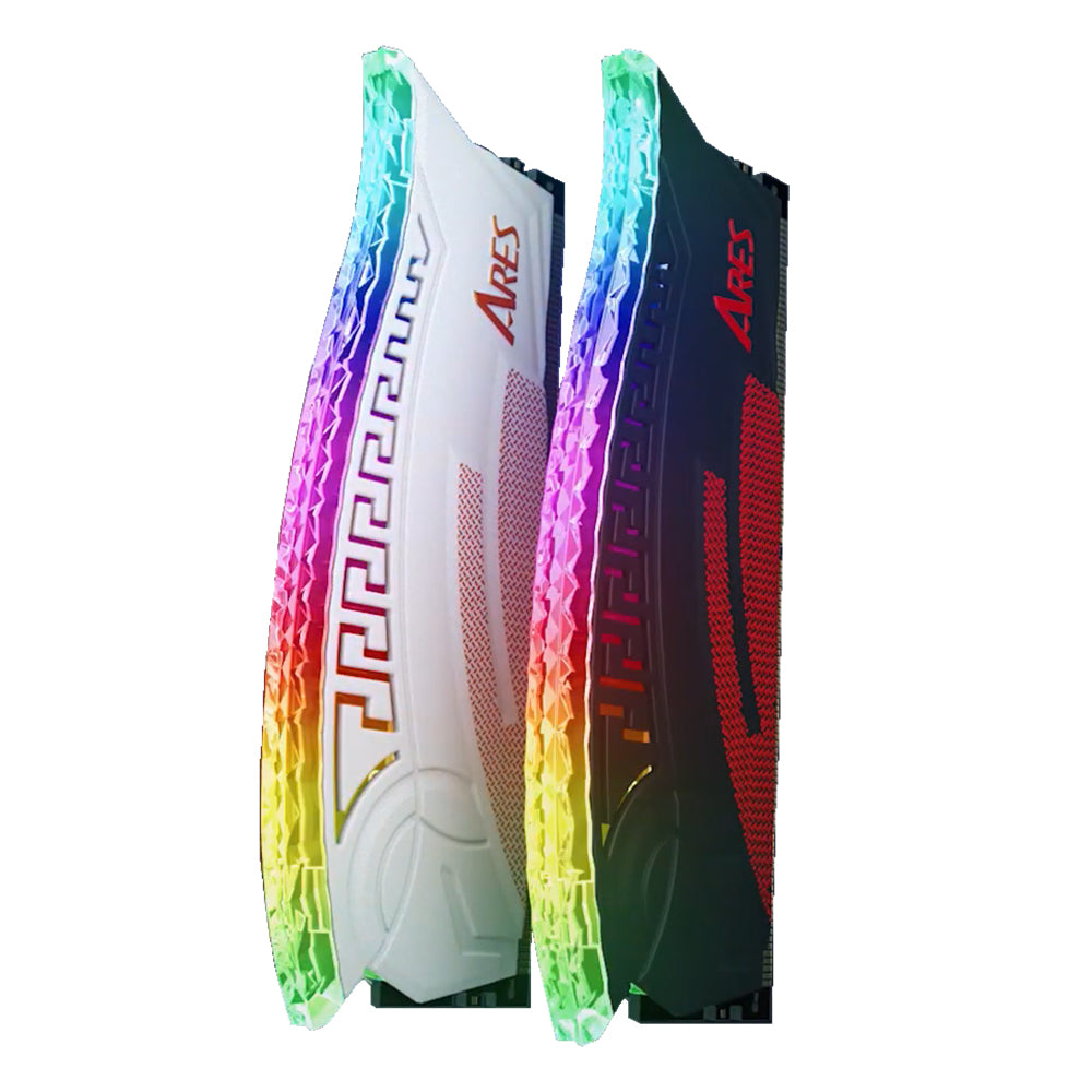 Operační paměť Dato Ares Armor, DDR4, RGB, 2 x 8GB, 3600Mhz, CL18, Bílá AMRGB8GX216G36W