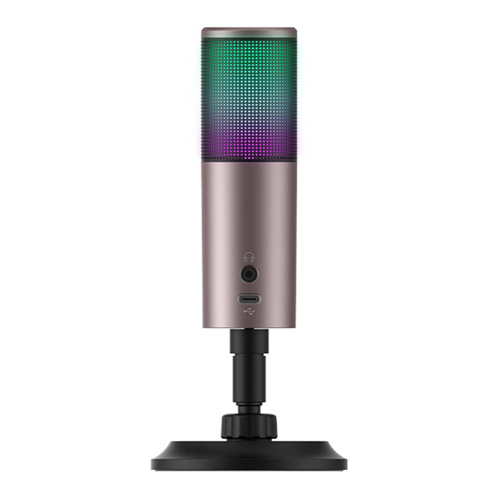 Herní mikrofon HAVIT GK61, RGB, USB-C, Šedý