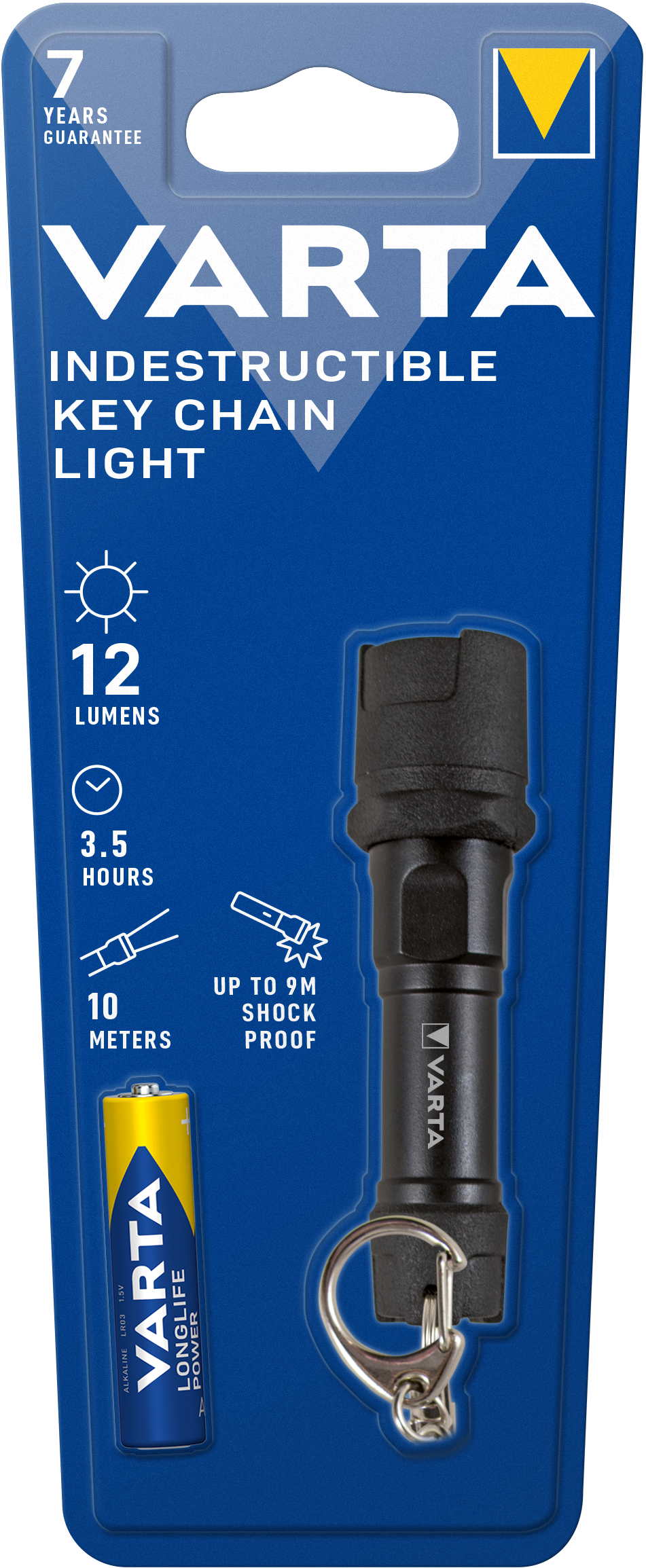 LED svítilna Varta INDESTRUCTIBLE, 12lm, IPX4