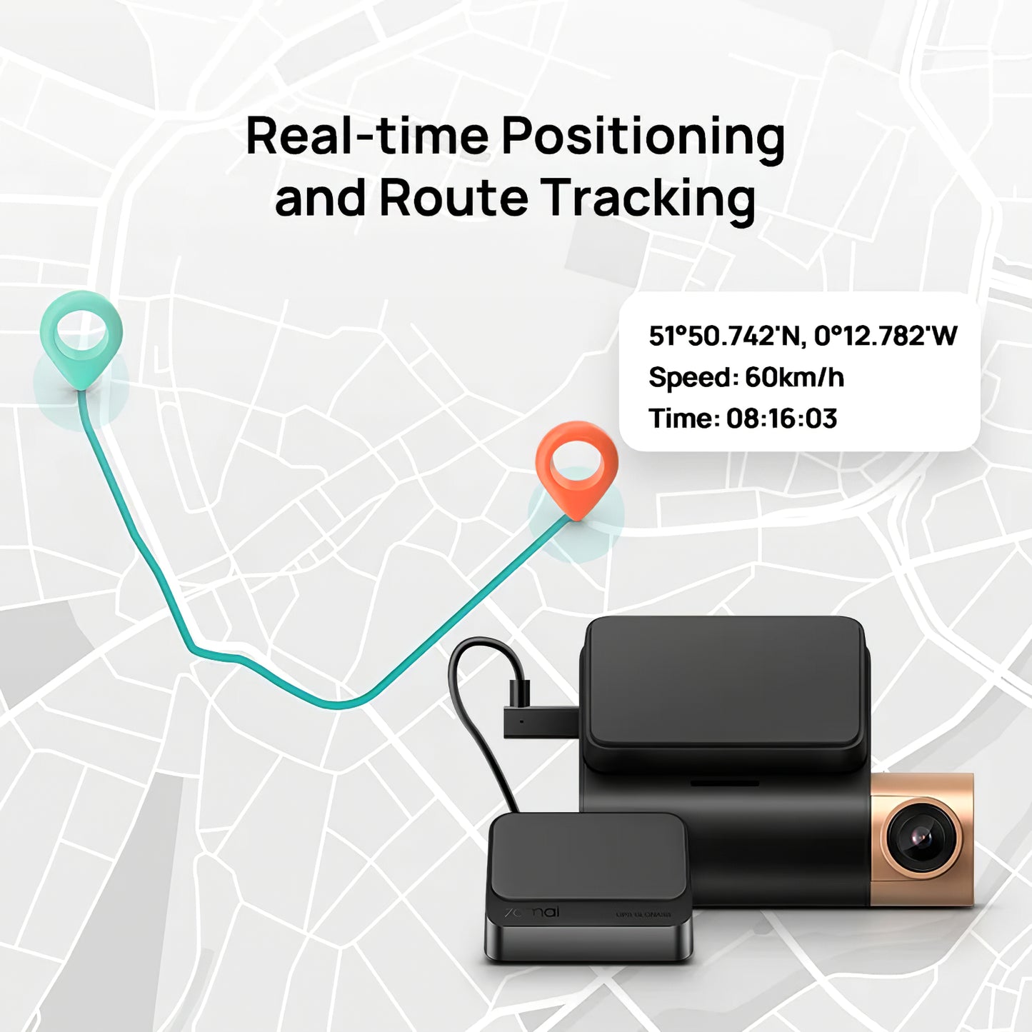 Externí GPS modul 70mai GPS03 pro Dash Cam Lite 2 D10
