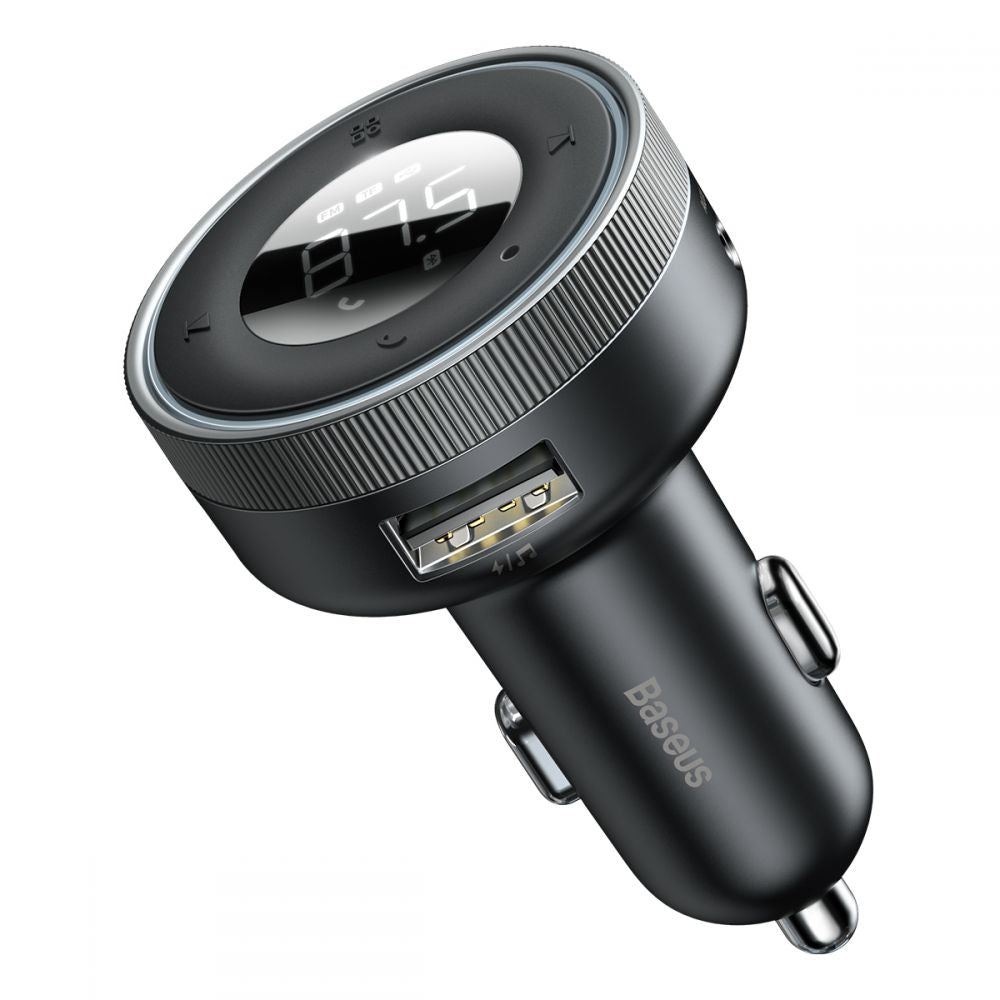 FM Bluetooth modulátor Baseus Enjoy, 2 x USB-A - 1 x microSD - 1 x AUX CCLH-01