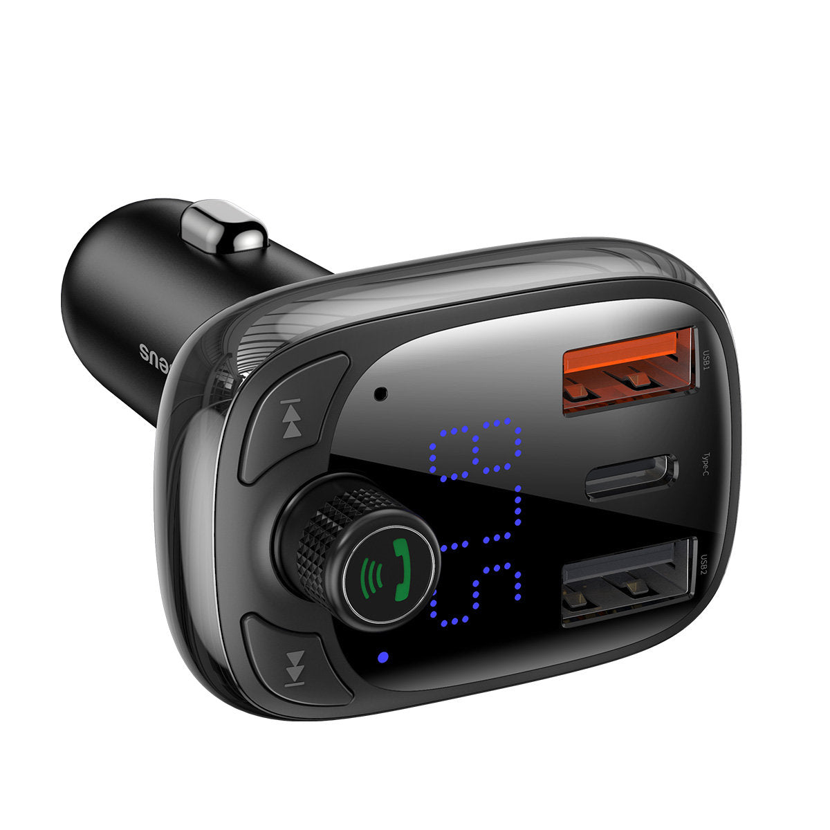 Baseus S-13 Bluetooth FM modulátor, 2 x USB-A - 1 x USB C - 1 x microSD CCMT000101