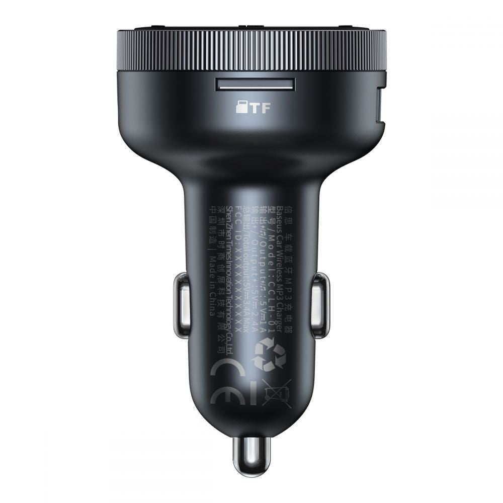 FM Bluetooth modulátor Baseus Enjoy, 2 x USB-A - 1 x microSD - 1 x AUX CCLH-01