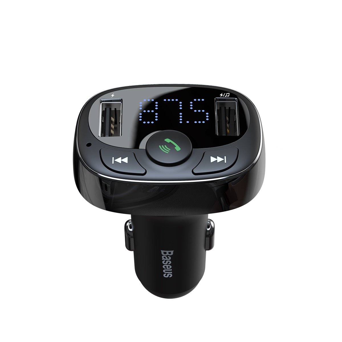 FM Bluetooth modulátor Baseus S-09A, 2 x USB-A - 1 x microSD CCMT000001