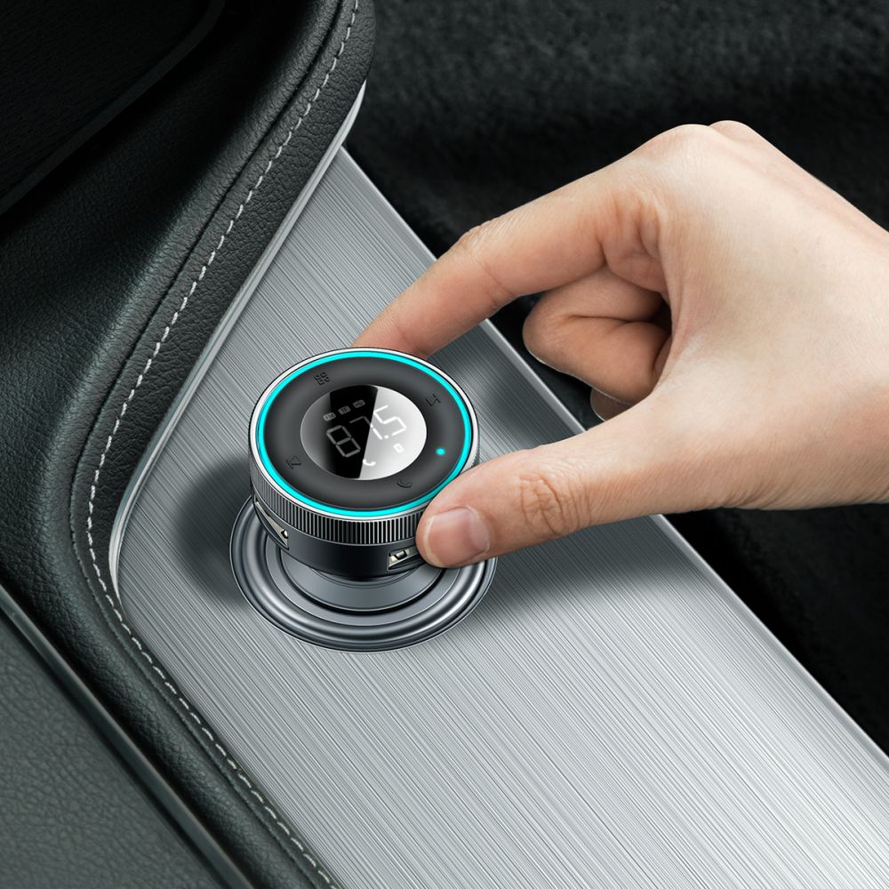 FM Bluetooth modulátor Baseus Enjoy, 2 x USB-A - 1 x microSD - 1 x AUX CCLH-01