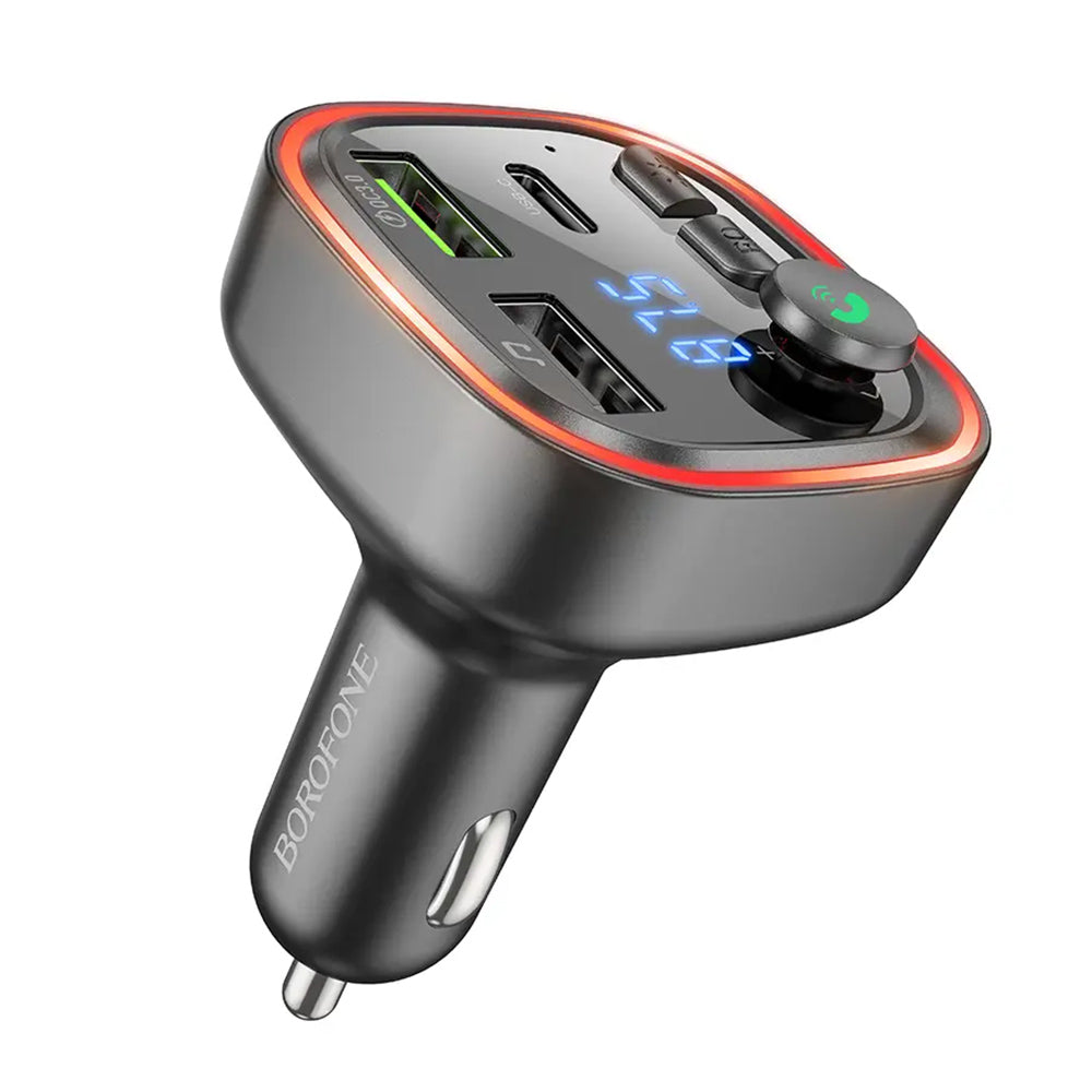 Modulátor FM Bluetooth Borofone BC48, 2 x USB-A - 1 x USB-C - 1 x microSD
