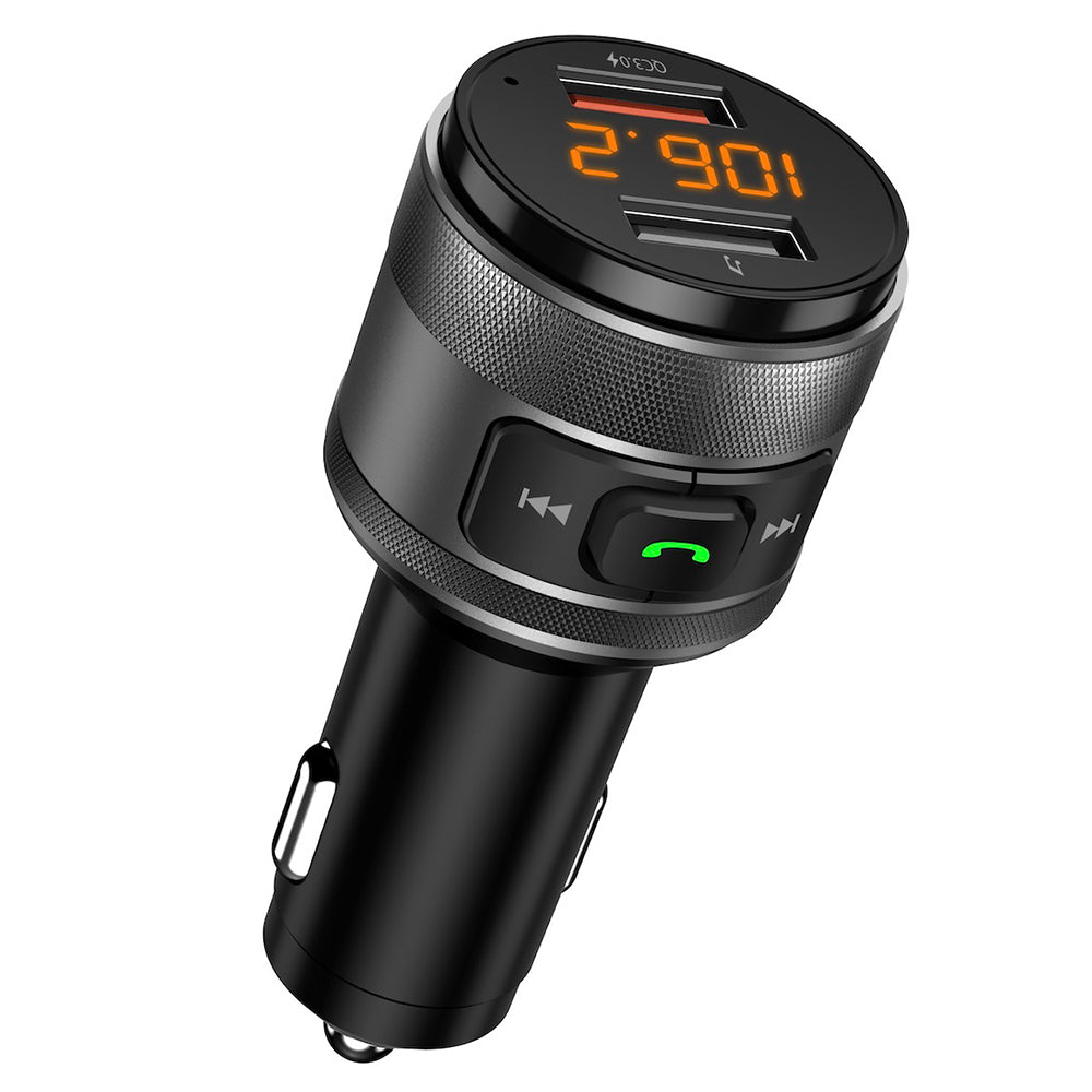 Techsuit VoltTune Bluetooth FM Modulator, 2 x USB-A