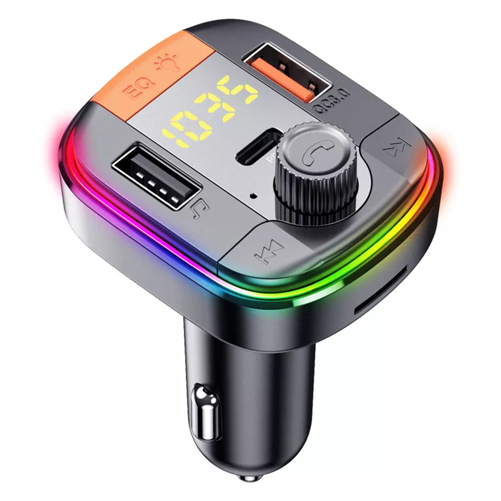 FM modulátor Bluetooth Yesido Y45, 2 x USB-A - 1 x USB-C - 1 x microSD
