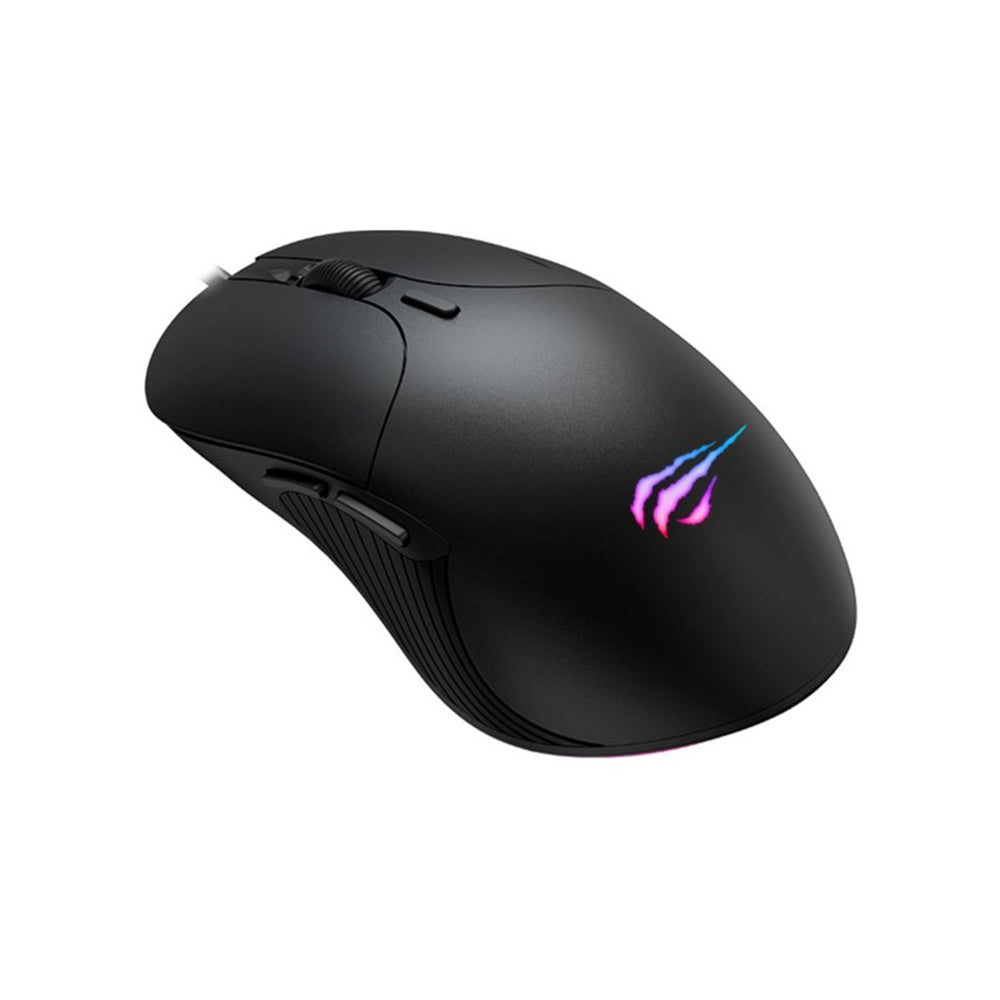 Herní myš s kabelem USB HAVIT MS1020WB, RGB, 2400DPI, černá