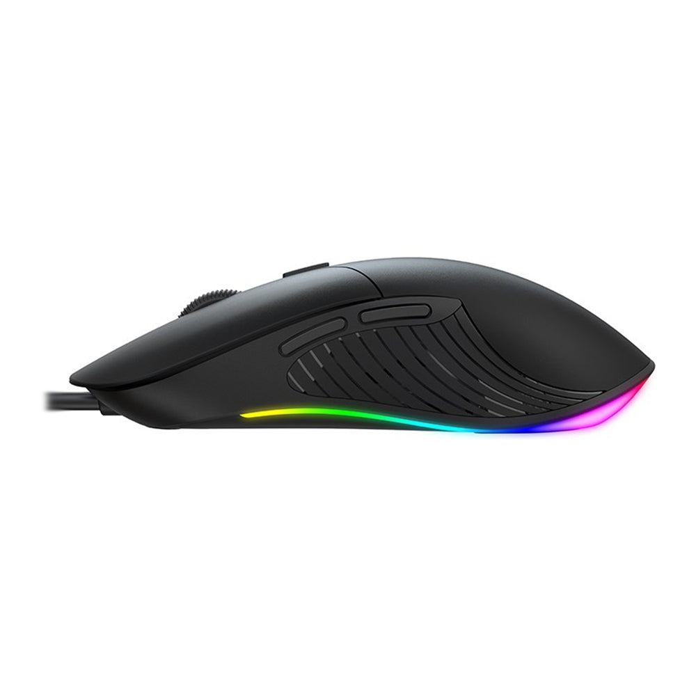 Herní myš s kabelem USB HAVIT MS1020WB, RGB, 2400DPI, černá