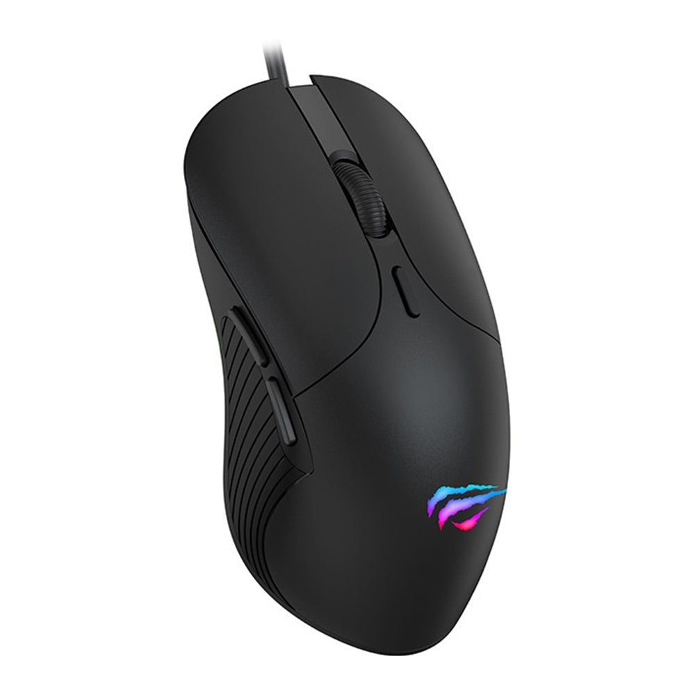 Herní myš s kabelem USB HAVIT MS1020WB, RGB, 2400DPI, černá