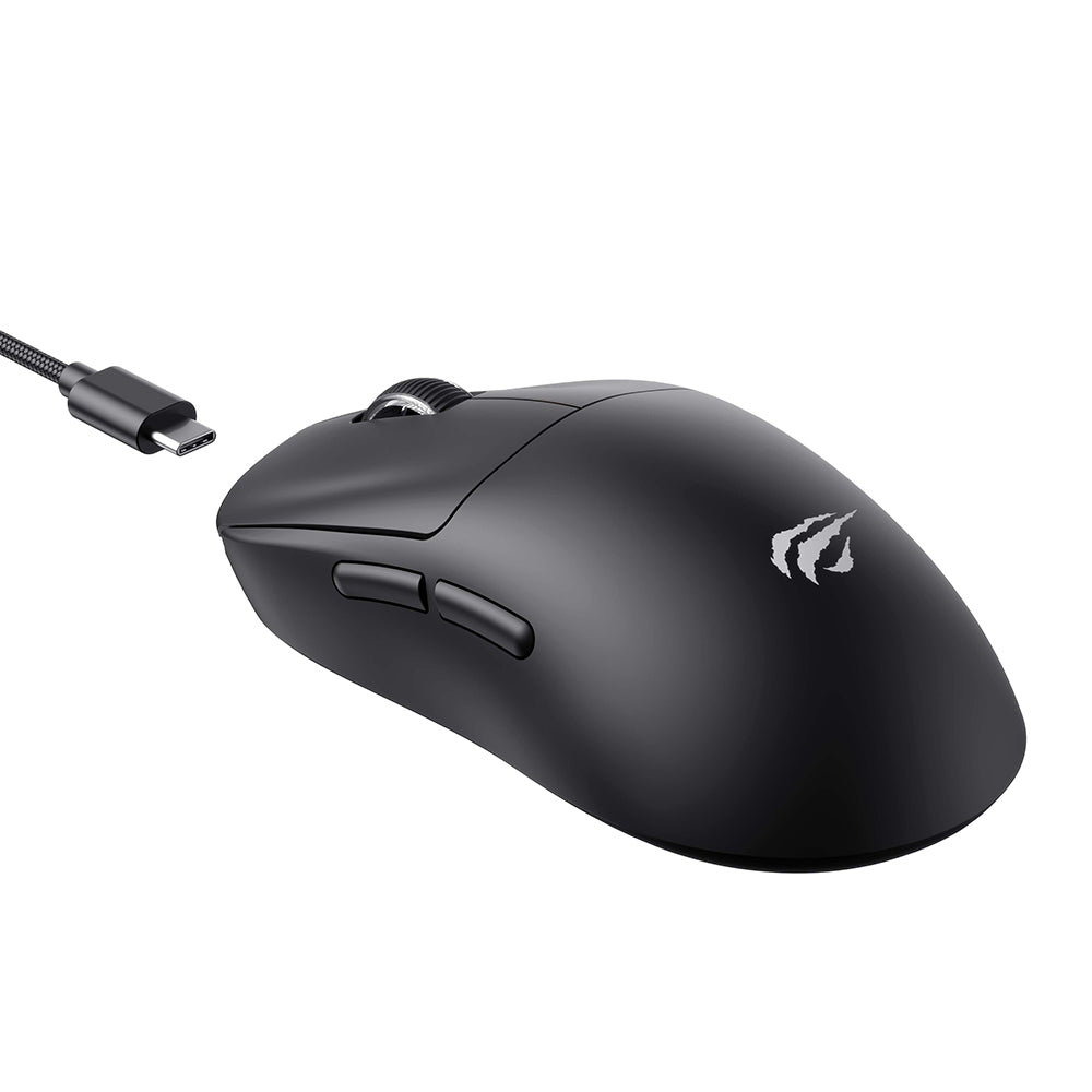 Bezdrátová herní myš HAVIT MS970WB Pro, 800DPI - 12000DPI, BT / Wi-Fi / kabelové připojení, černá