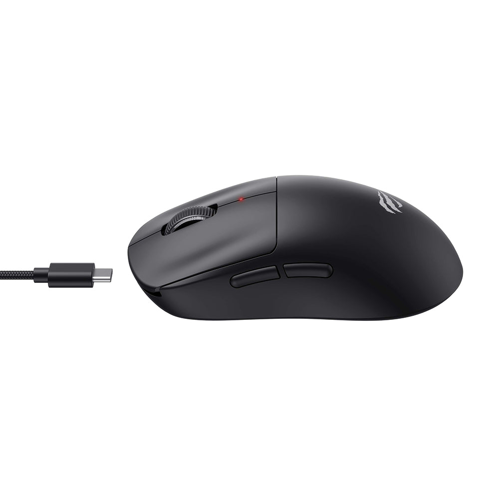 Bezdrátová herní myš HAVIT MS970WB Pro, 800DPI - 12000DPI, BT / Wi-Fi / kabelové připojení, černá