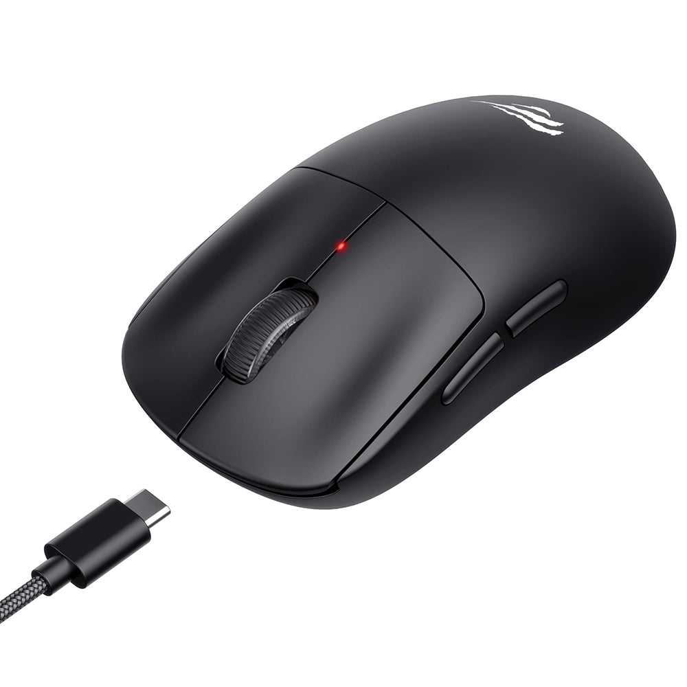 Bezdrátová herní myš HAVIT MS970WB Pro, 800DPI - 12000DPI, BT / Wi-Fi / kabelové připojení, černá