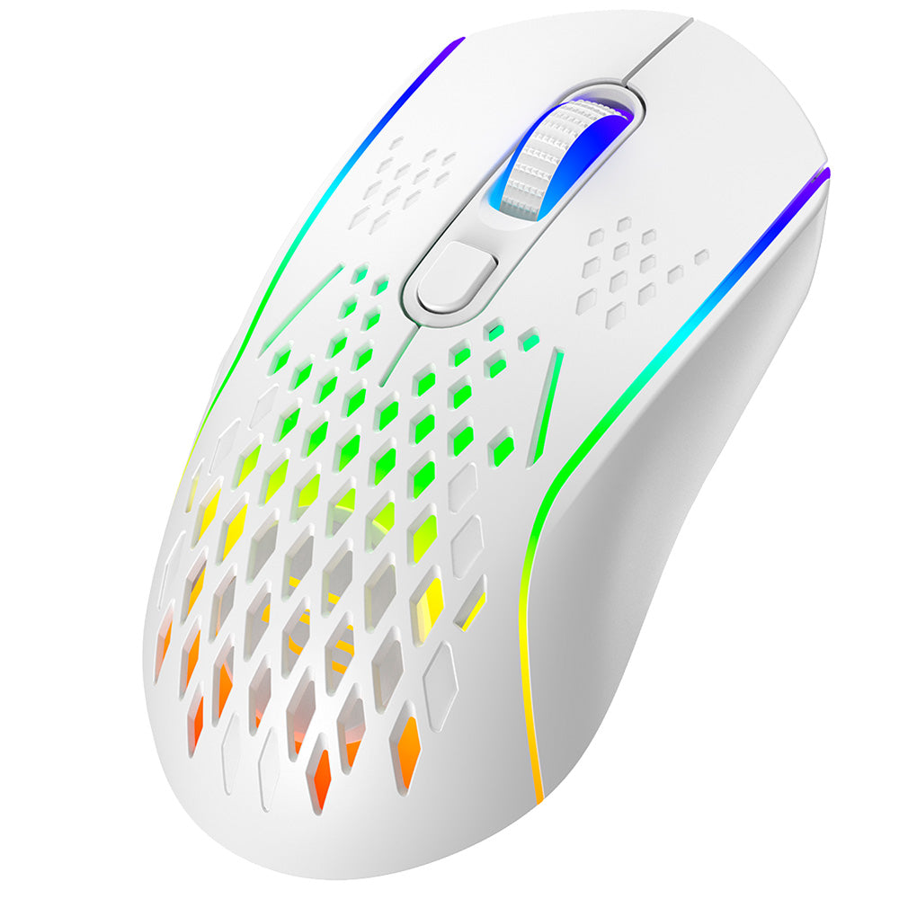 Bezdrátová herní myš Proove Buzz, RGB, 800DPI - 4800DPI, bílá WMBU00022402