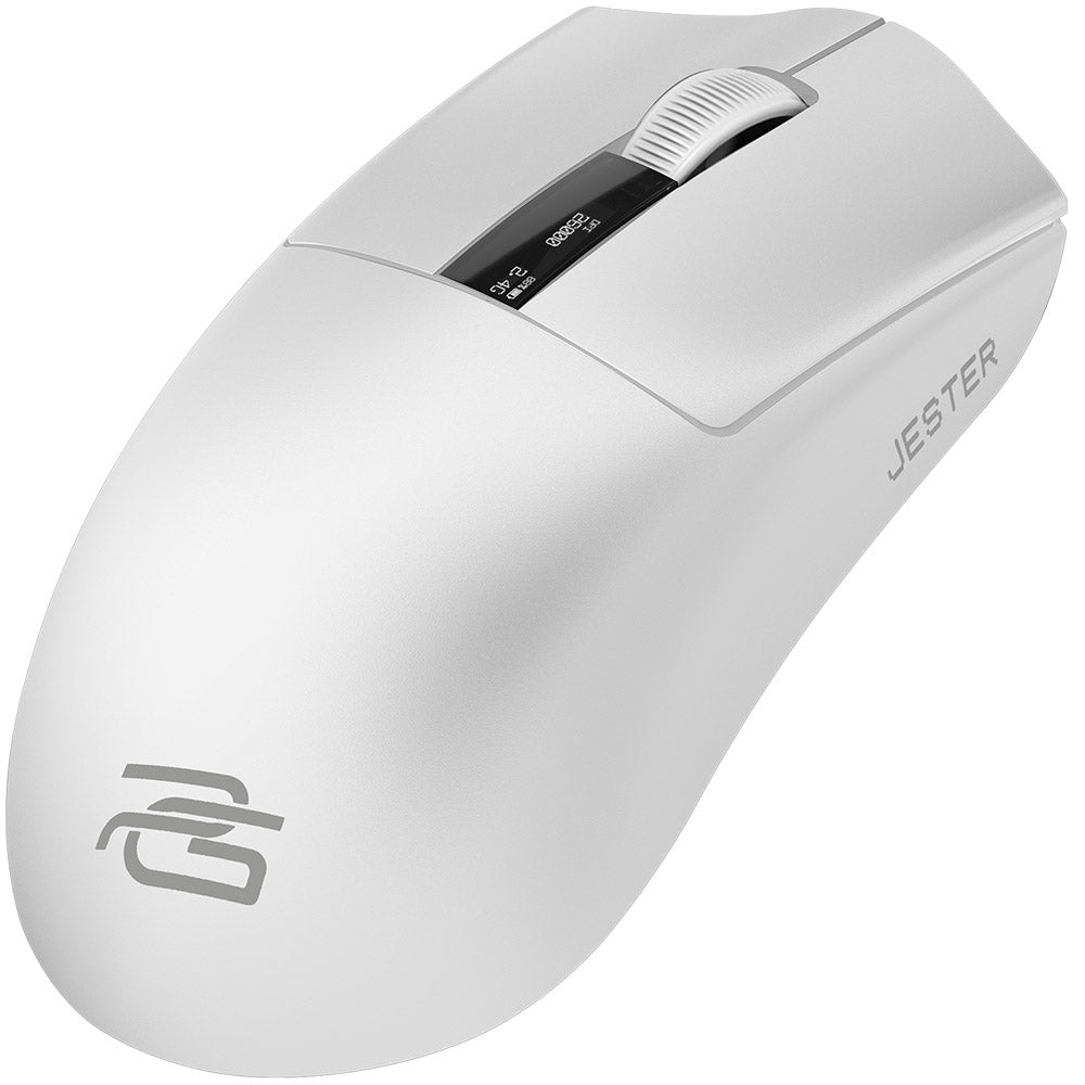 Bezdrátová herní myš Proove Jester, 800DPI - 26000DPI, OLED displej, Bílá WMJS00022002