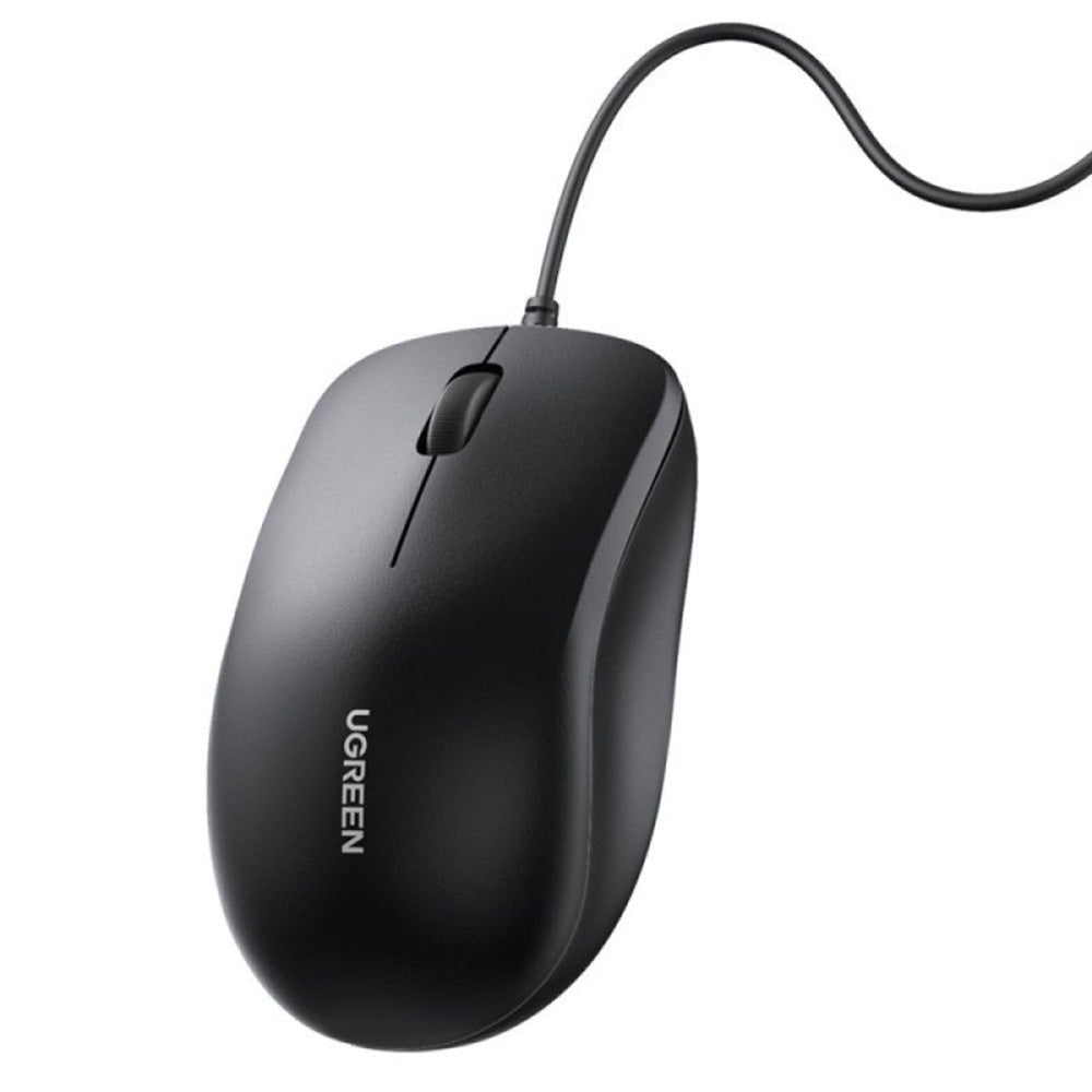 Drátová myš USB UGREEN MU007, 1200DPI, 1.5m, černá