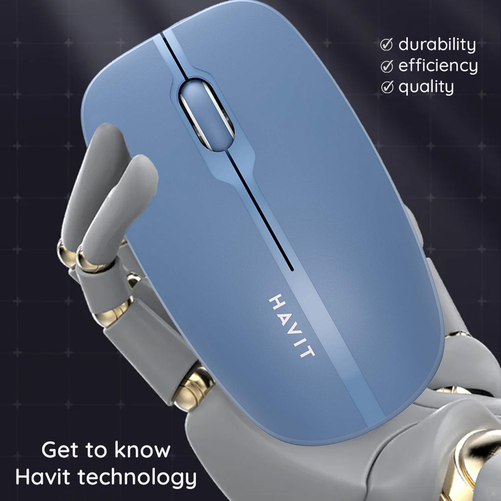Bezdrátová myš HAVIT MS53WB, 1600DPI, Modrá