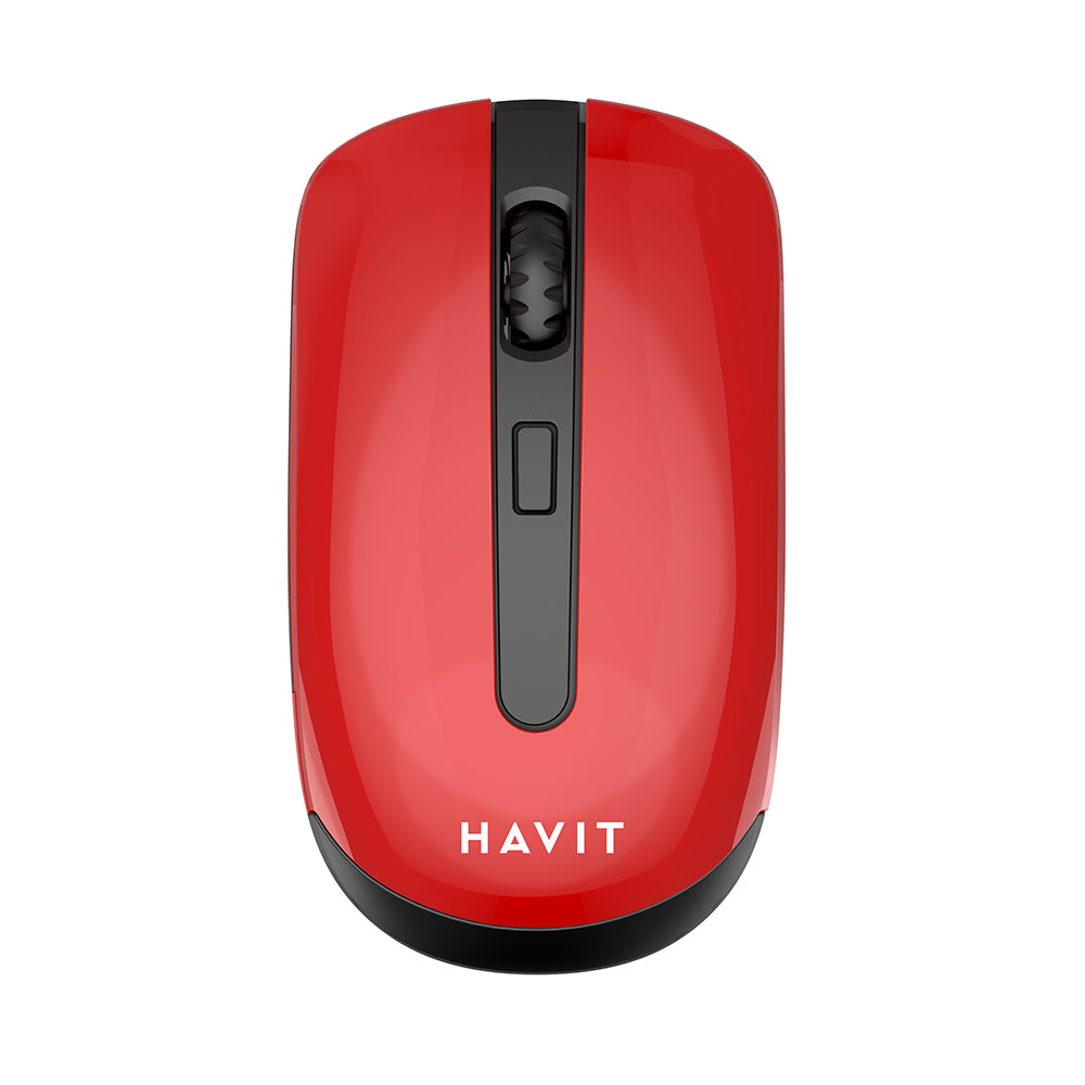 Bezdrátová myš HAVIT MS989GT, 800DPI - 1600DPI, černá červená