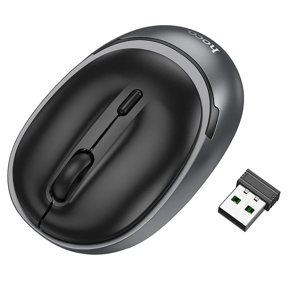 Bezdrátová myš HOCO GM34, 1600DPI, BT / Wi-Fi, černá