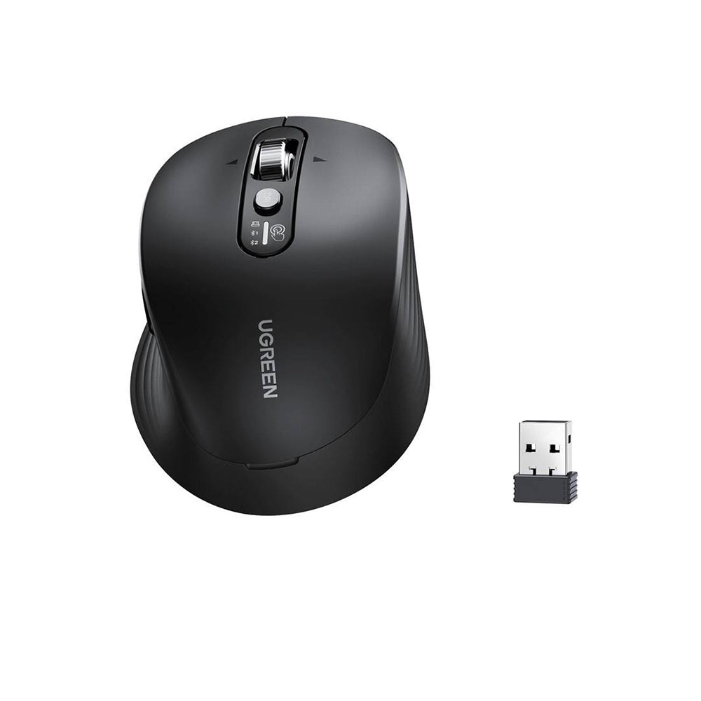 Bezdrátová myš UGREEN M752 (75498B), 5000DPI, BT / Wi-Fi, černá